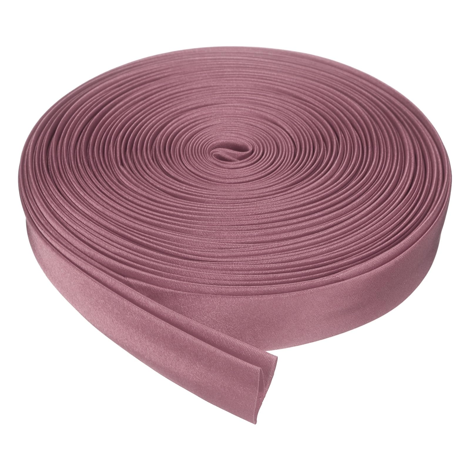 sourcing map Double Fold Bias Tape for Sewing, 3/4 Inch x 10 Yards Satin Bias Binding Tape Continuous Bulk for Quilting Blanket Binding Seaming Hemming Fabric Piping DIY Craft, Dusty Rose — image 1