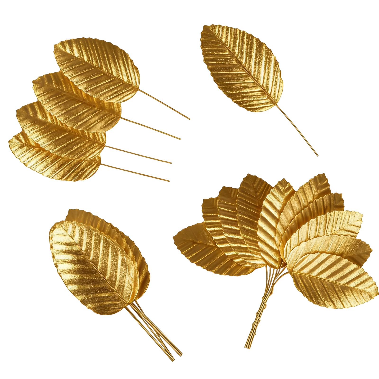 Kangnice Artificial Silk Foliages Bulk Pack of 200Pieces for Event Decoration Indoor Outdoors Use Customizable Shape Craft Needle Wreath
