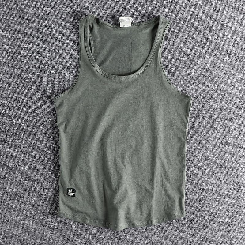 Camiseta sin mangas GaoLeAve Retro con acabados premium de corte regular 3