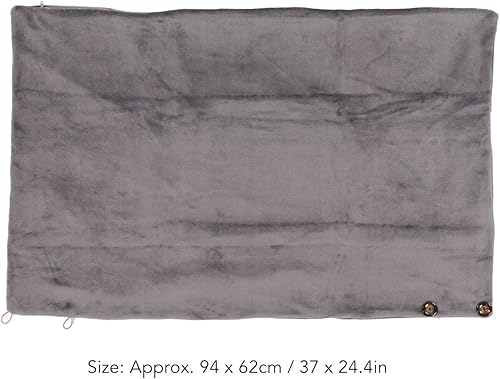 Miniatura 8 de Manta térmica eléctrica, manta eléctrica con 3 ruedas de calefacción, bufanda eléctrica de pelusa suave, manta térmica eléctrica portátil