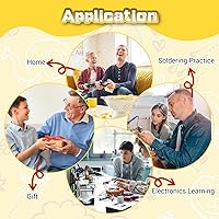 Vista 7 de PEMENOL Consola de juegos 7 en 1 de mano retro para principiantes con niveles de dificultad ajustables y función de pausa, ideal para clase