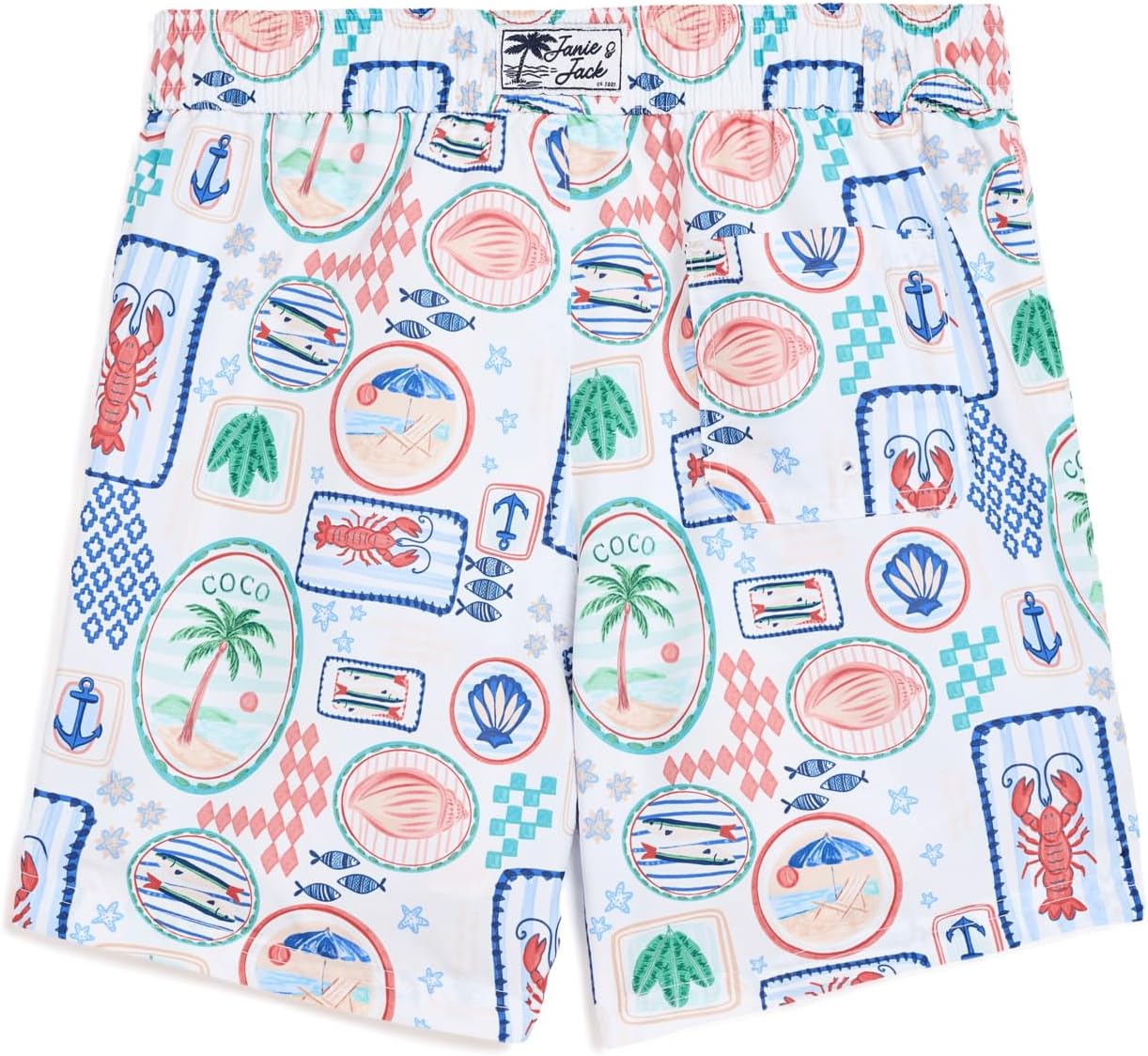 Janie and Jack Printed Swim Trunks (Toddler/Little Kid/Big Kid)