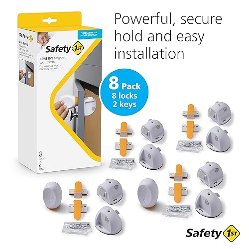 Miniatura 7 de Safety 1st Sistema de bloqueo magnético adhesivo 8 cerraduras y 2 llaves