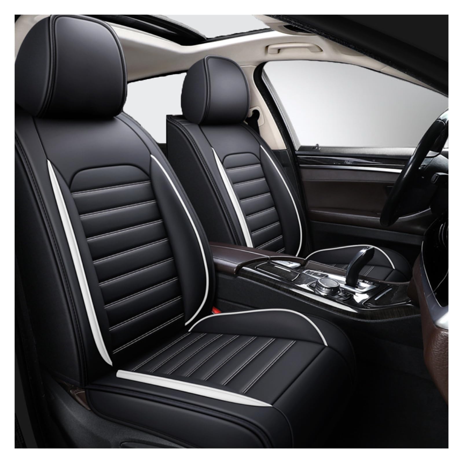 Housse siege voiture Ford Edge anti-tache imperméable cuir PU - 8