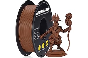 GIANTARM 1.75mm PLA Filament 1KG Spool in Matte Brown for Bambu Lab...