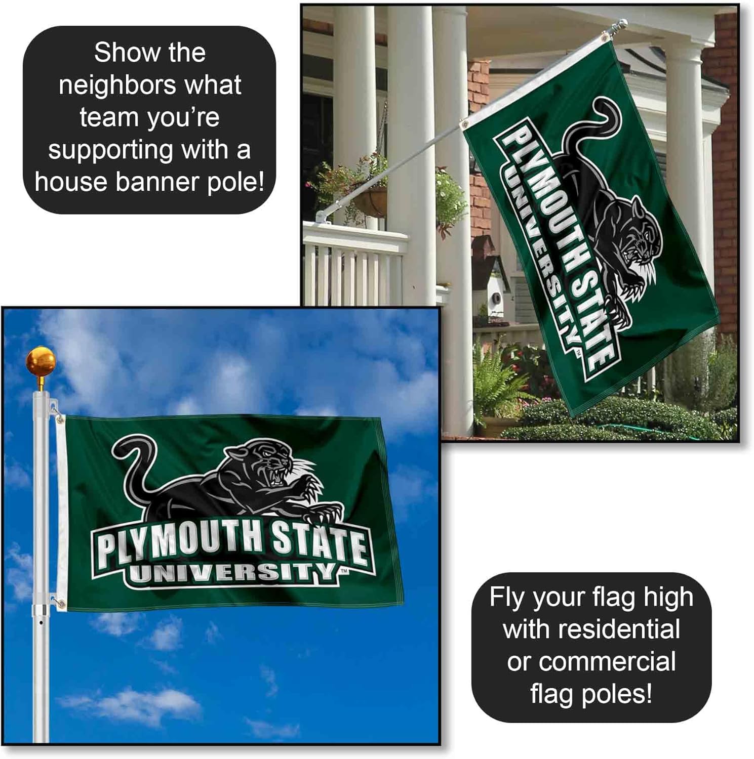 Plymouth State Panthers Flag - Image 3