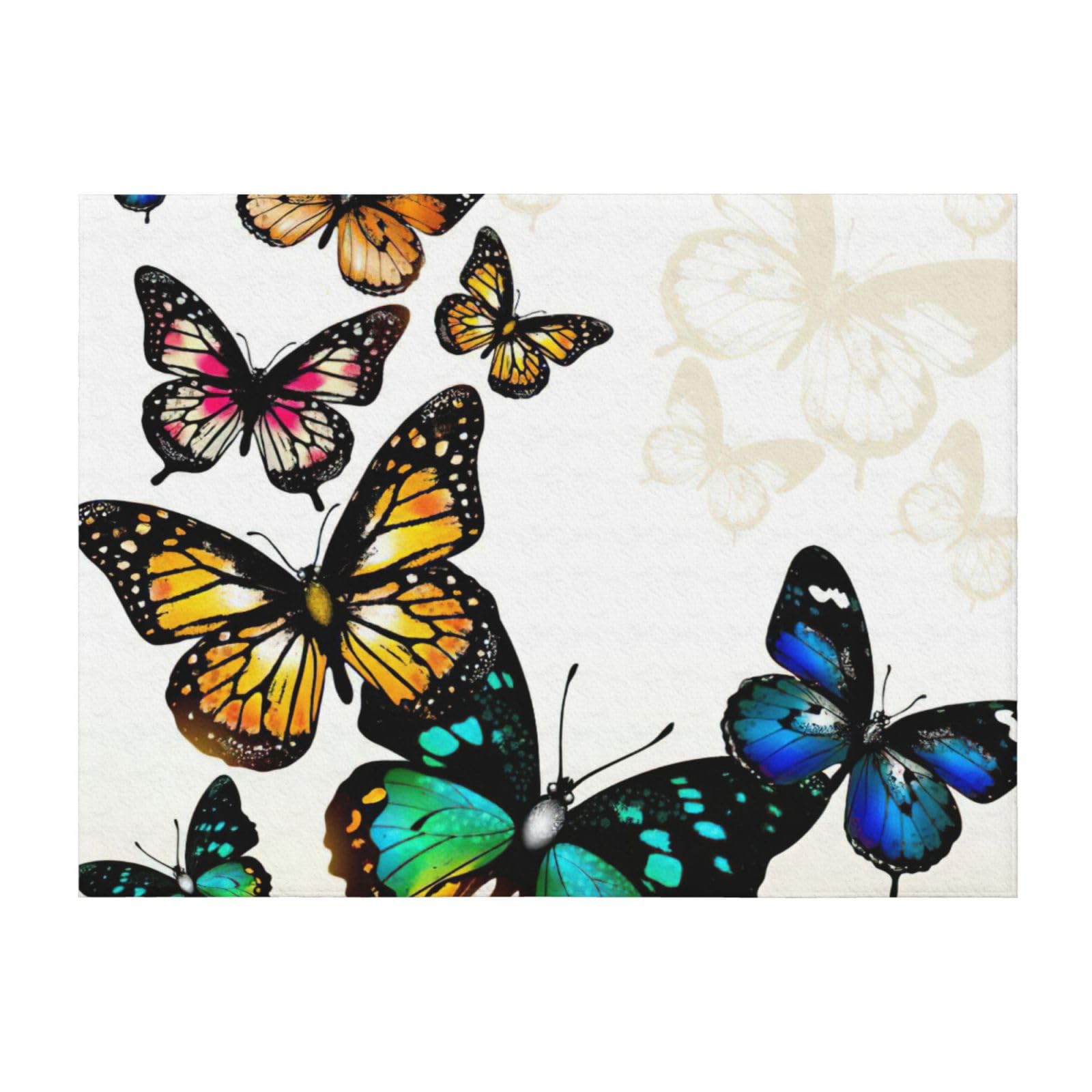 Couverture légère papillon pour lit et canapé toutes saisons