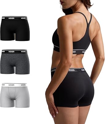 Woxer Womens Boxers - Star 3" Boy Shorts Underwear for Women - Boxer Briefs