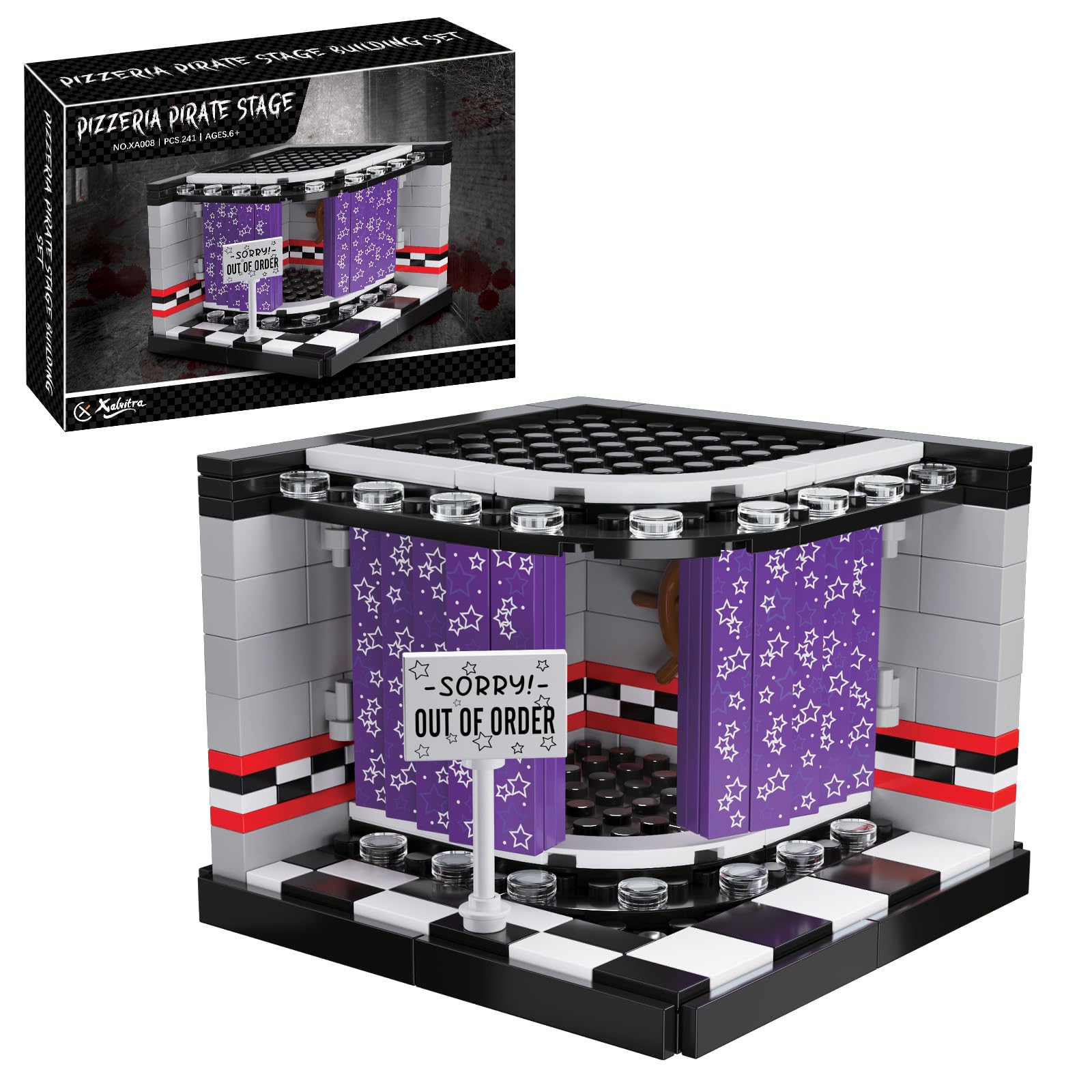 Amazon.com: Pirate Stage Pizzeria Cove Building Blocks Set