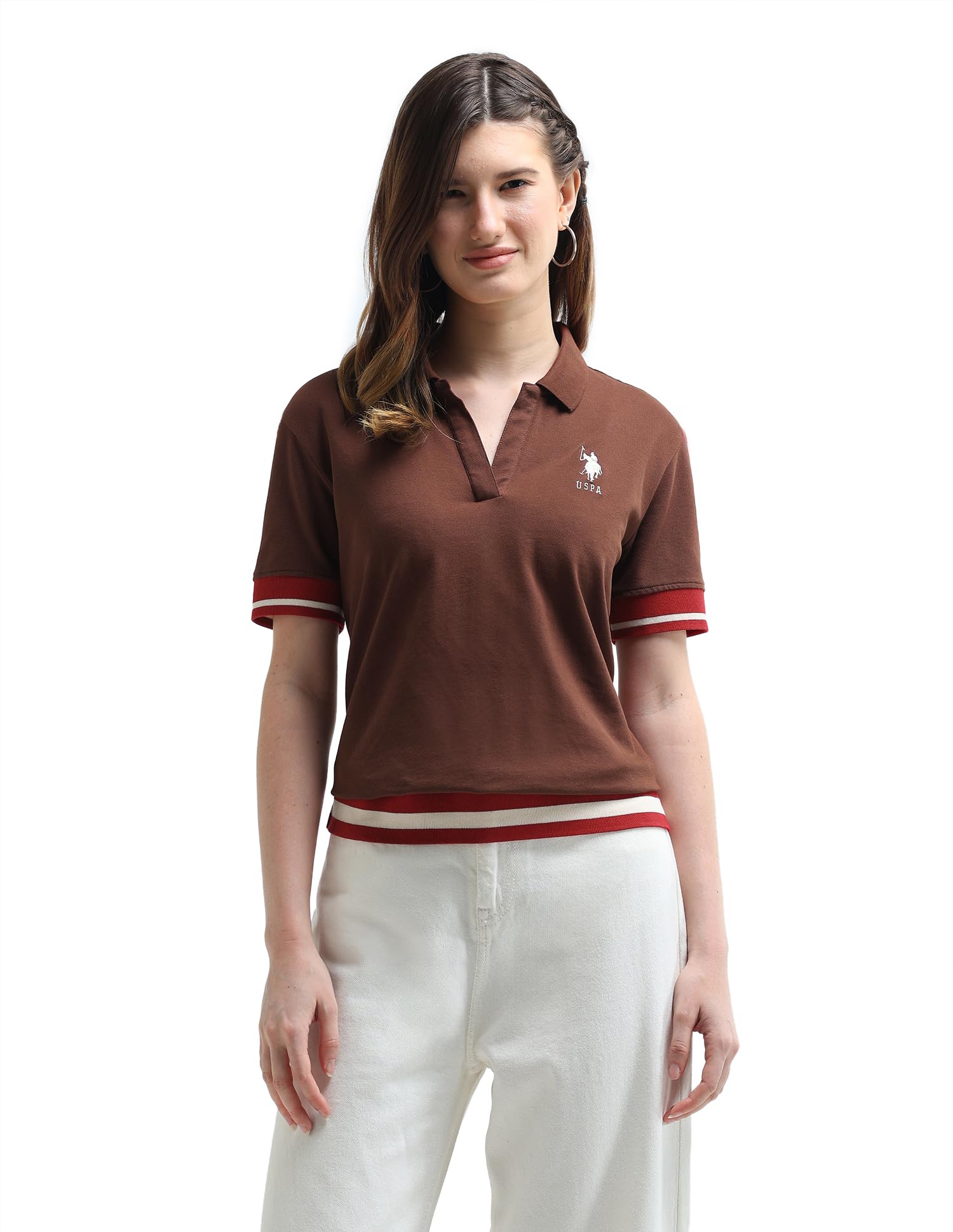 u.s. polo assn. Women's Loose Fit Polo Shirt-picture-48