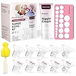 Nursi Luna Flange Sizing Kit 3 in 1 with 10PCS Flange Inserts 13/15/17/19/21mm, Silicone Flanges Insert Kit for 24mm Flange/Shield, Pumping Essentials Kit for Moms