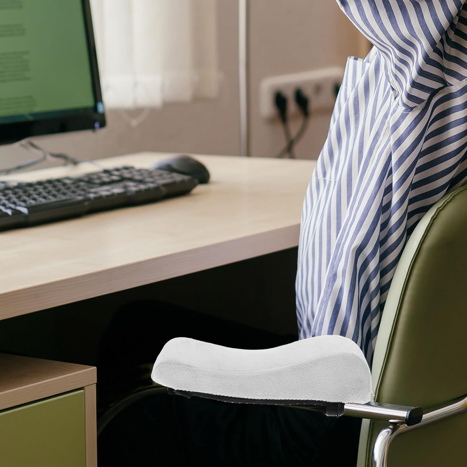 Memory Foam Armrest Cushions for Chair Arms, Soft Support Pads