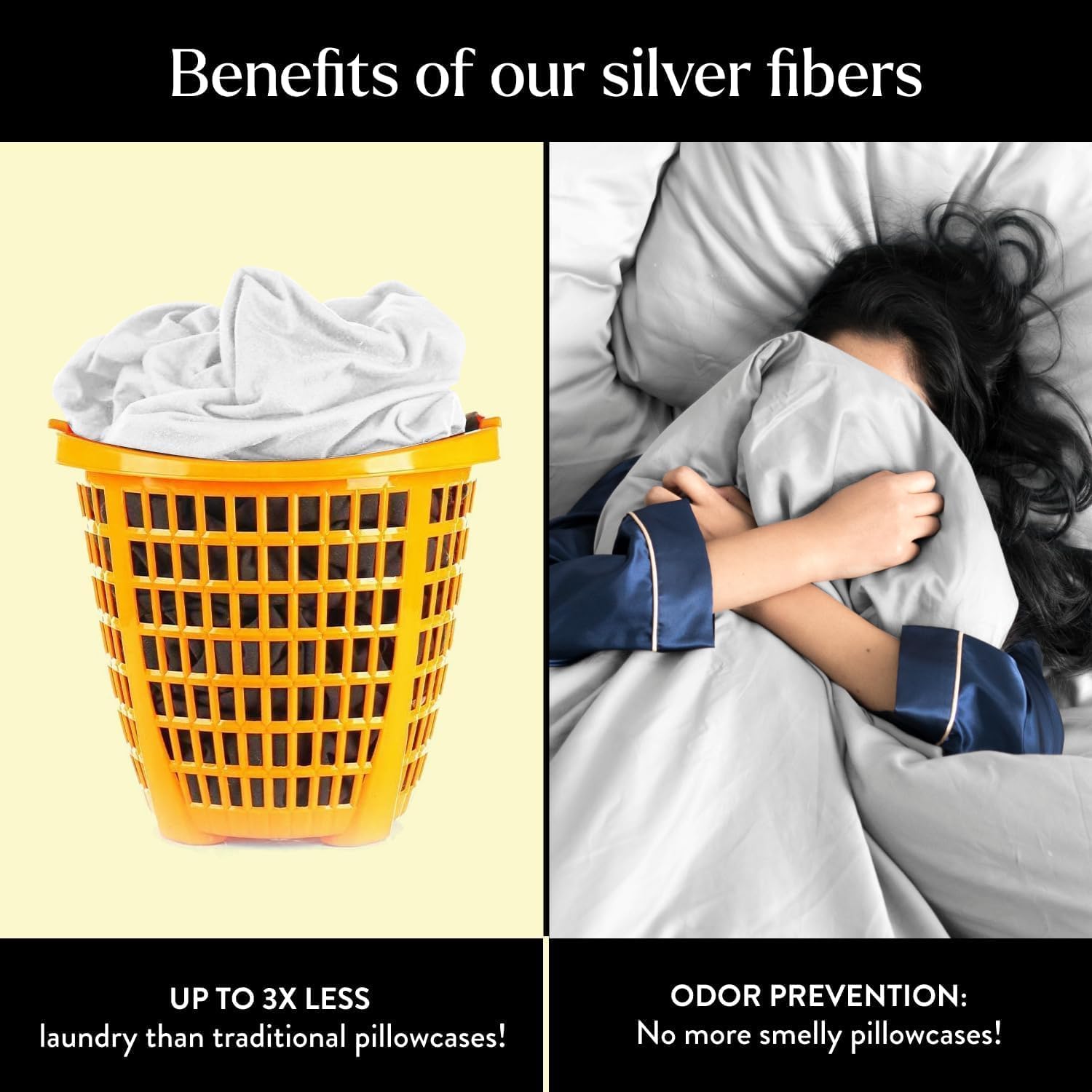 Miracle Made Extra Luxe Soft, Cool-to-The-Touch Cotton Bed Sheet Set, 4-Piece – Silver-Treated, Breathable, Lightweight Bedding – Full Size, White - Image 4