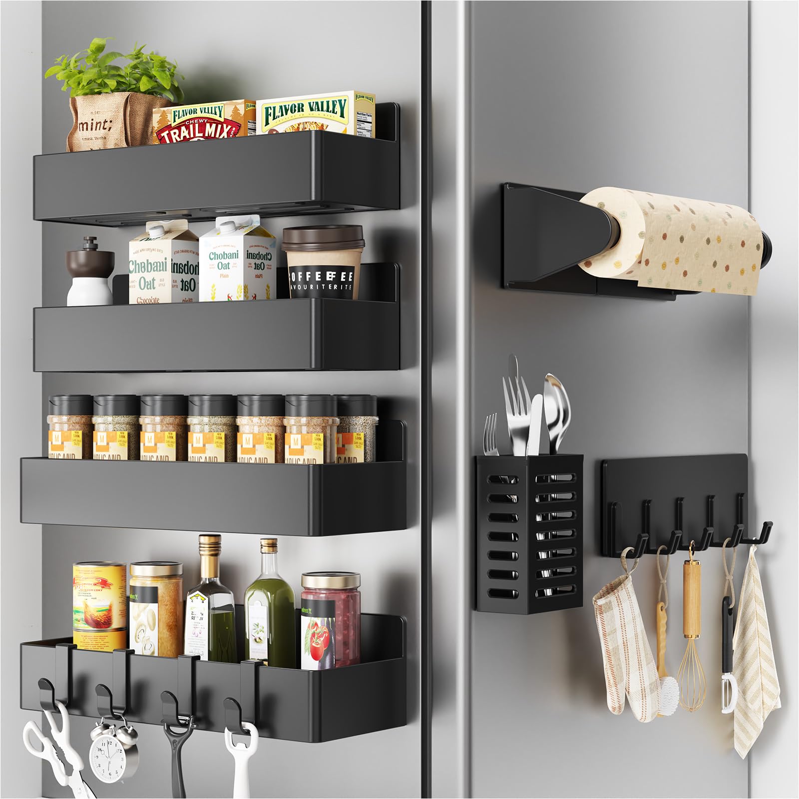 Nieifi Magnetisches Gewürzregal für den Kühlschrank