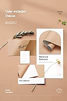 Vista 187 de Dimoon 236''x17.7'' White Thicken Peel and Stick Wallpaper Contact Paper Modern Self Adhesive Wall Paper Removable Renter Friendly Textured Solid