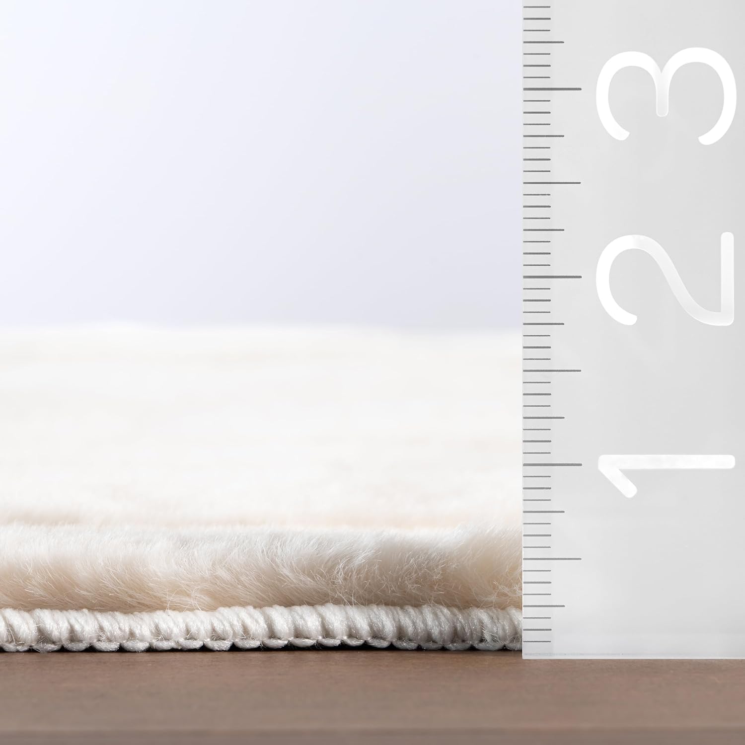 Nuloom Tavina Solid 5' x 8' Machine Washable Area Rug for Living Room Bedroom Dining Room, Sand