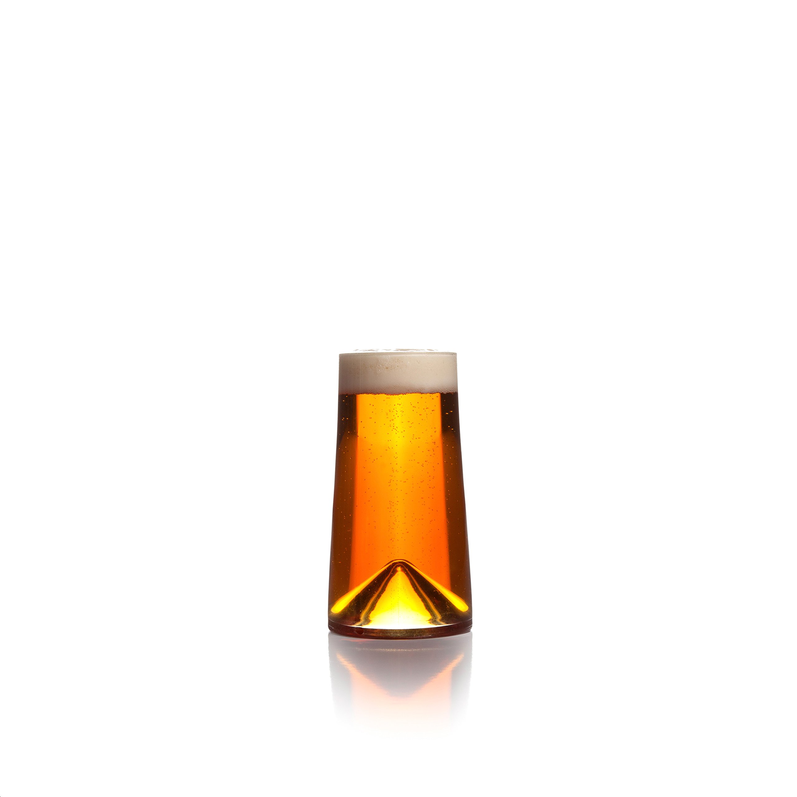 Sempli Vasos de Vidrio Monti-Birra Cerveza Juego de 2