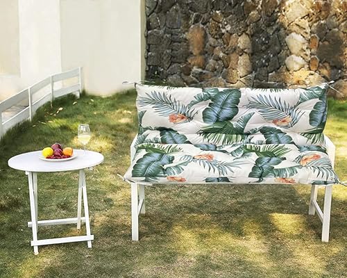Miniatura 3 de GPPSUNGD Cojines de repuesto para columpio con respaldo, cojín de banco impermeable para exteriores, 2-3 plazas, para muebles de jardín y patio (60