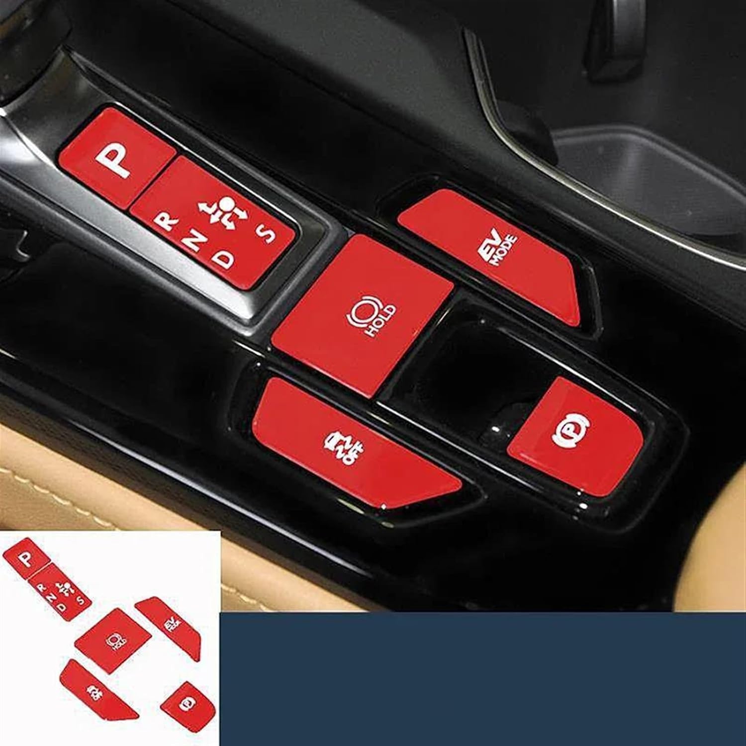 車内のボタン Compatible With NX260 NX350h 400h 2022 車のギアシフトボタンフレームデカールダブ