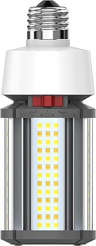Miniatura 1 de Satco ColorQuick - Lámpara de repuesto LED de base media seleccionable CCT de 18 W en estilo utilitario, 6.22 pulgadas de longitud y 2.36 pulgadas