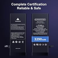 ElephantStory iPhone 12 Mini Akkumulátor 3290mAh - Nagy Kapacitású Csereakku A2399/A2400/A2398/A2176 Modellekhez Teljes Szerelőkészlettel 5