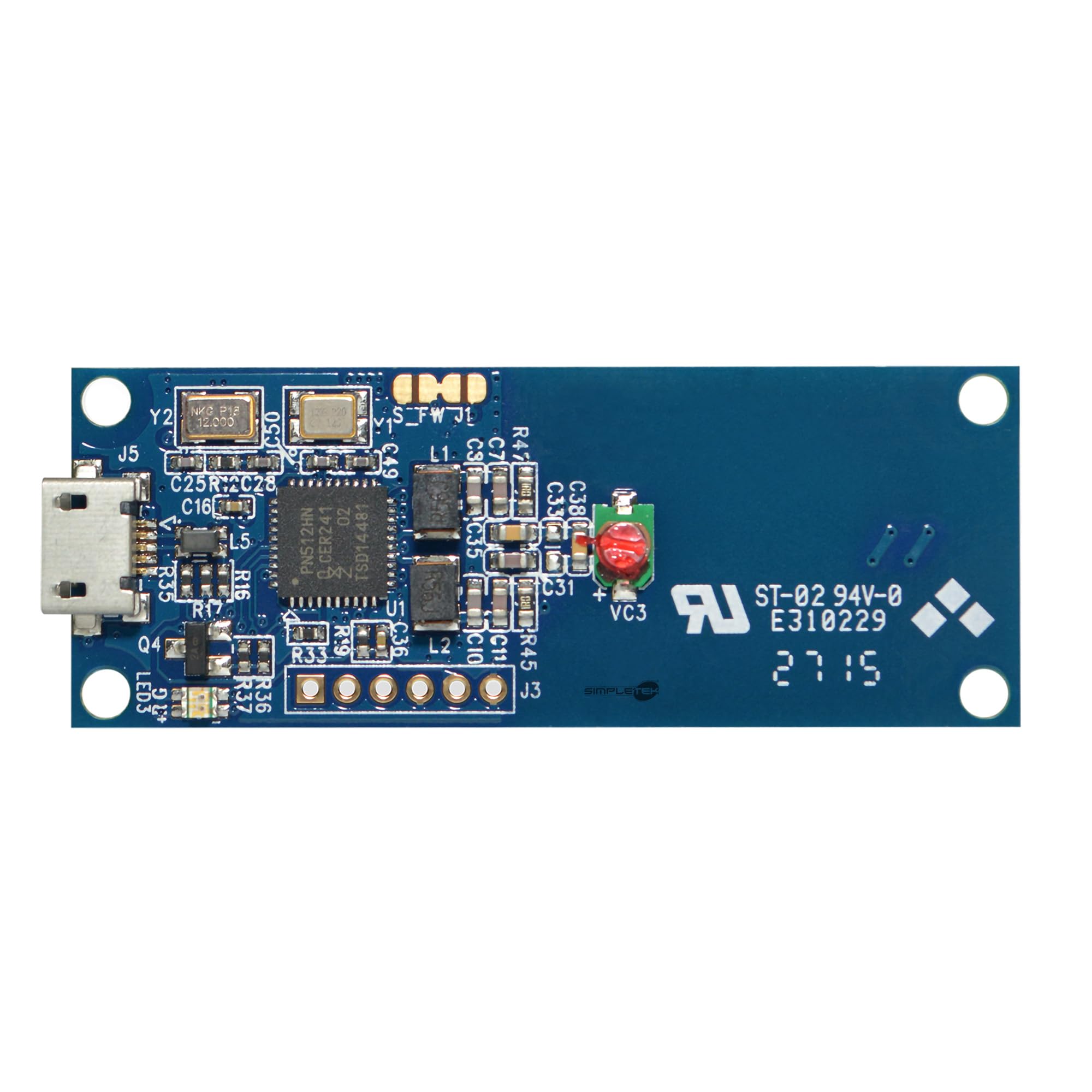 SIMPLETEK - Moduł czytnika kart Smart Card NFC wbudowany Micro-USB