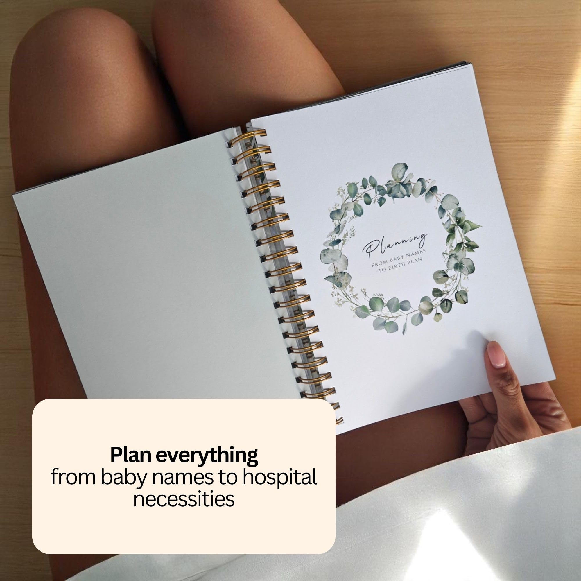 Pregnancy Journal - Hardcover Memory Book, Journal for First Time Moms Mom Diary, Ultrasound Baby Memory Album - Image 3