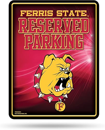 Vista 133 de Letrero de metal NCAA de 8.5 x 11 pulgadas, ideal para cueva de hombre, dormitorio, oficina, decoración del hogar Primario