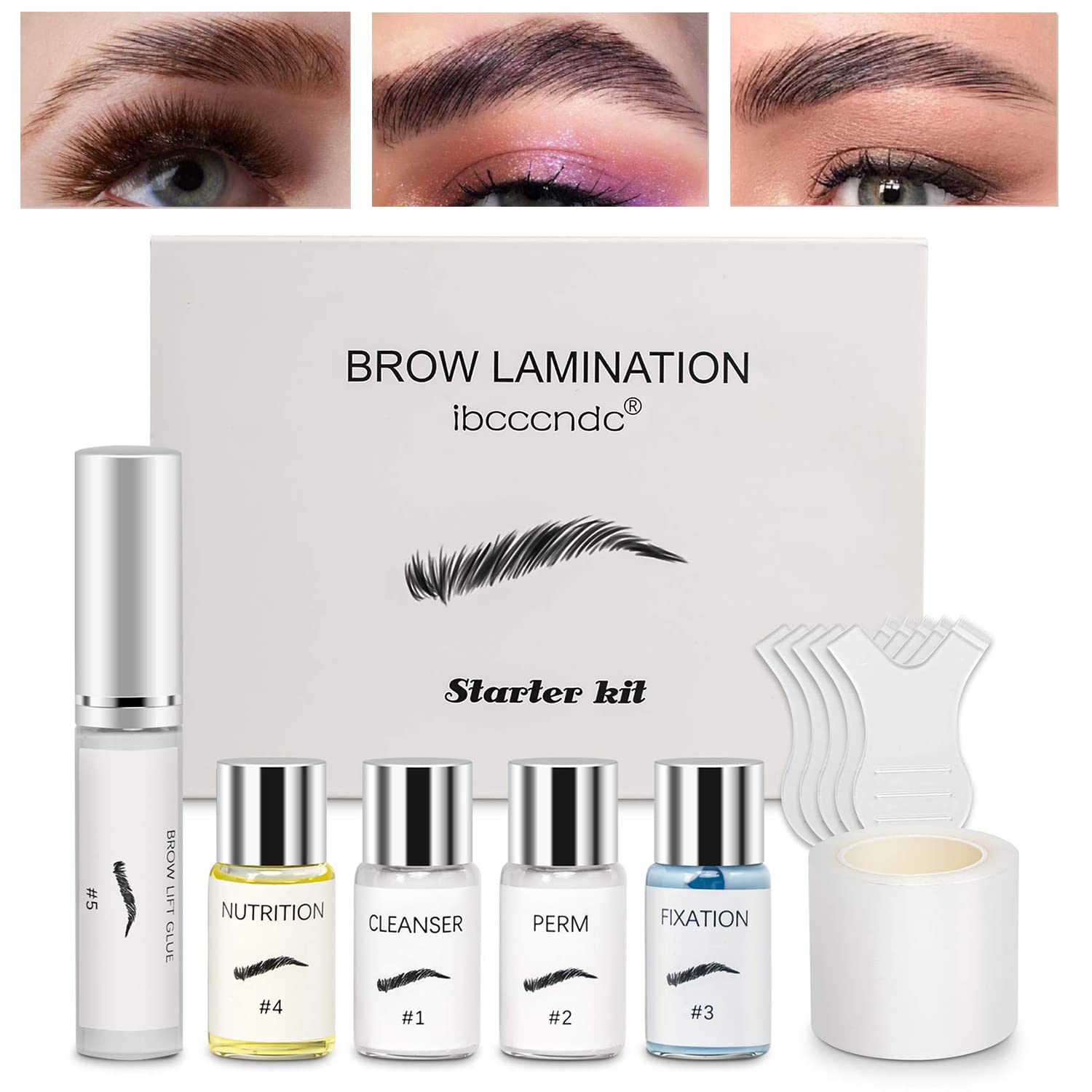 VUCATINEyebrow Lamination Kit, Instant DIY Eyebrow Lift Kit, At Home Professional Perm For Your Brows, Professional Grade & Easy for Beginners Long Lasting Effect for 6 Weeks