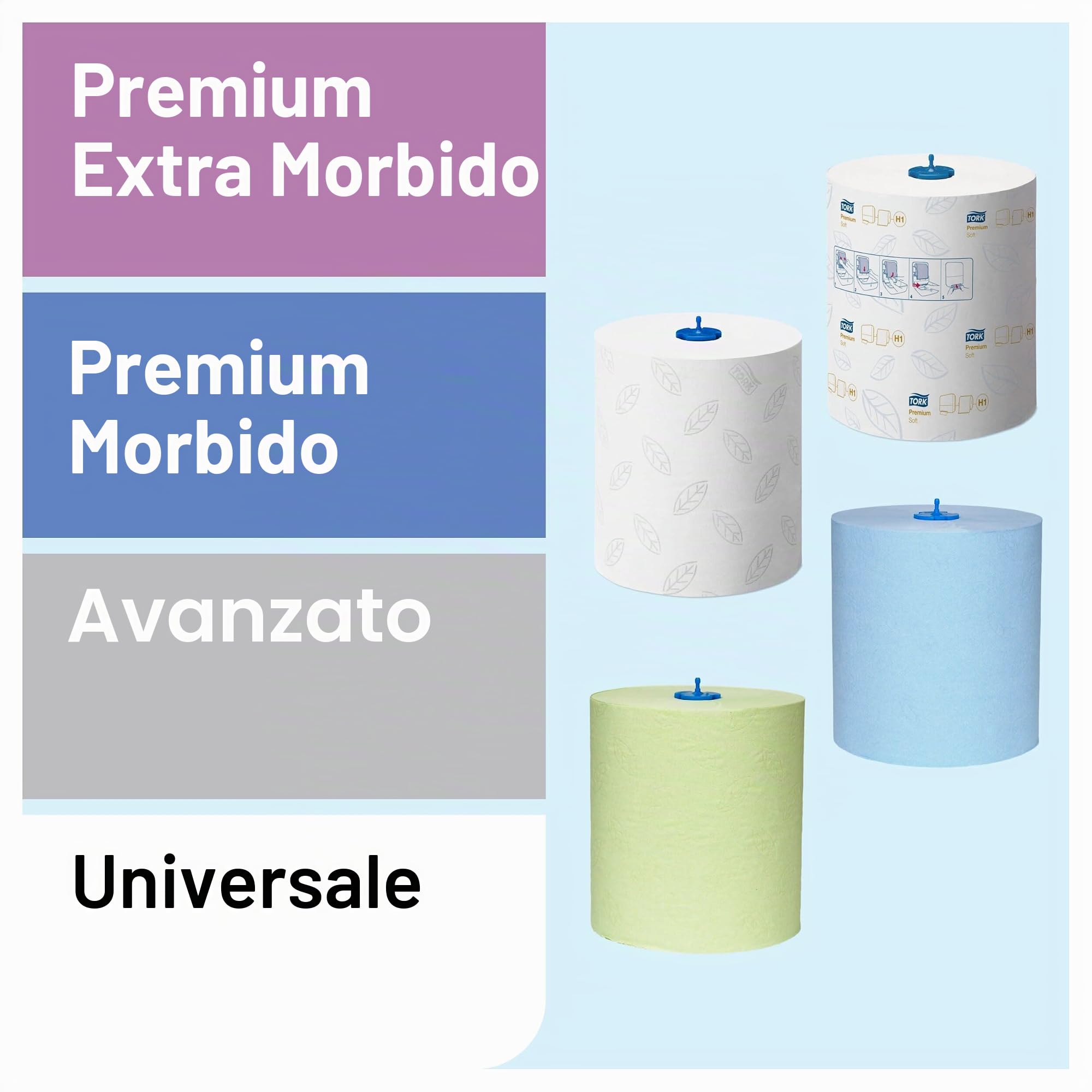 Tork Matic Sensor Dispenser per asciugamani di carta 460001 - H1 Dispenser per rotoli di carta, dispenser per asciugamani singoli, indicatore di livello, acciaio inossidabile spazzolato.
