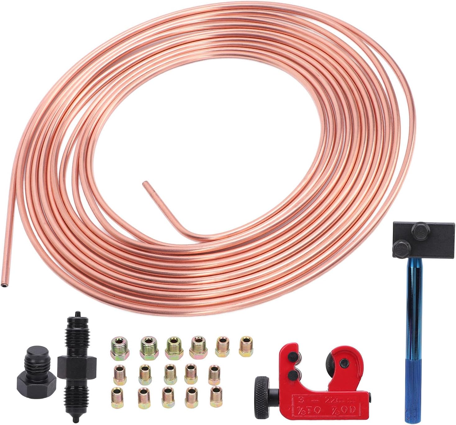 3/16 Inch Brake Lines Proof Piping Kit with Burning Tool for Automotive Maintenance
