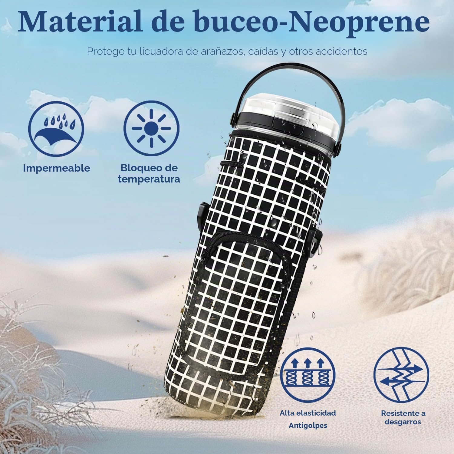 Bolsa de almacenamiento portátil para batidora Ninja BC151EUBK/BC151EUNV/BC151EUCR/BC151EUEM/BC151EUPR/BC151EUWH, 530 ml