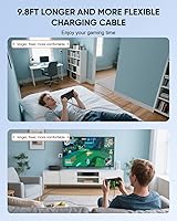 Vista 4 de (9.8FT) Switch 2 Charging Cable - for Nintendo Switch 2 AC Power Adapter, 60W Switch 2 Charger Power Cord Extra Long , Support 4K TV Dock Mode