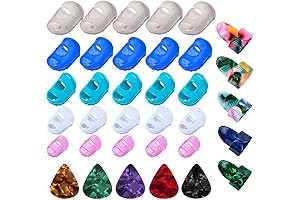 35Pcs Guitar Finger Protector: Premium Silicone Fingertip Protectors for Seamless String Instrument Playing