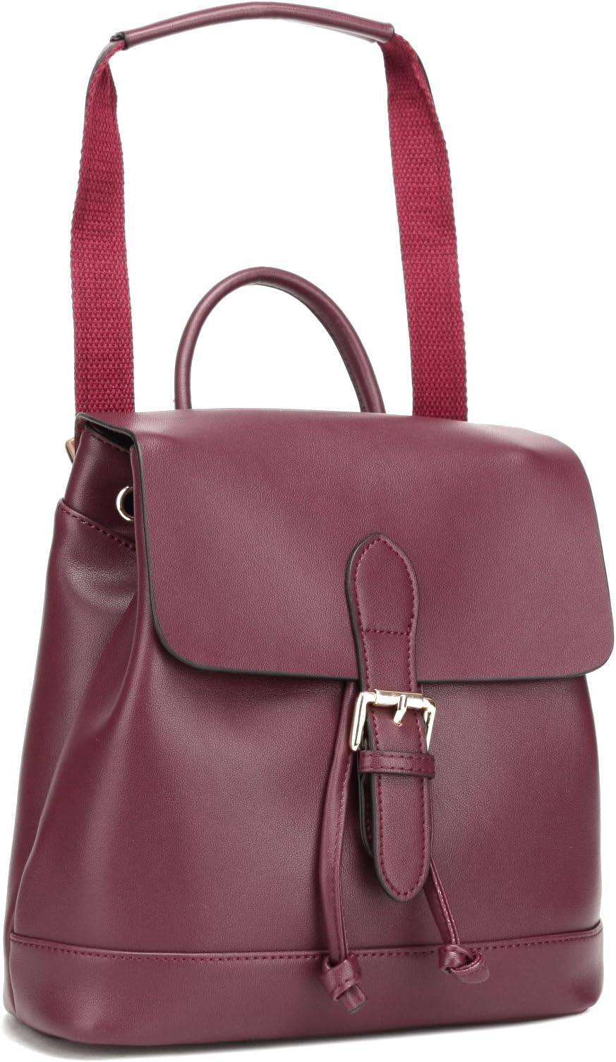 Small Genuine Leather Backpack for Women Ladies Casual Daypack Fashion Girls Rucksack Mini Drawstring Shoulder Bag School College Travel Purse