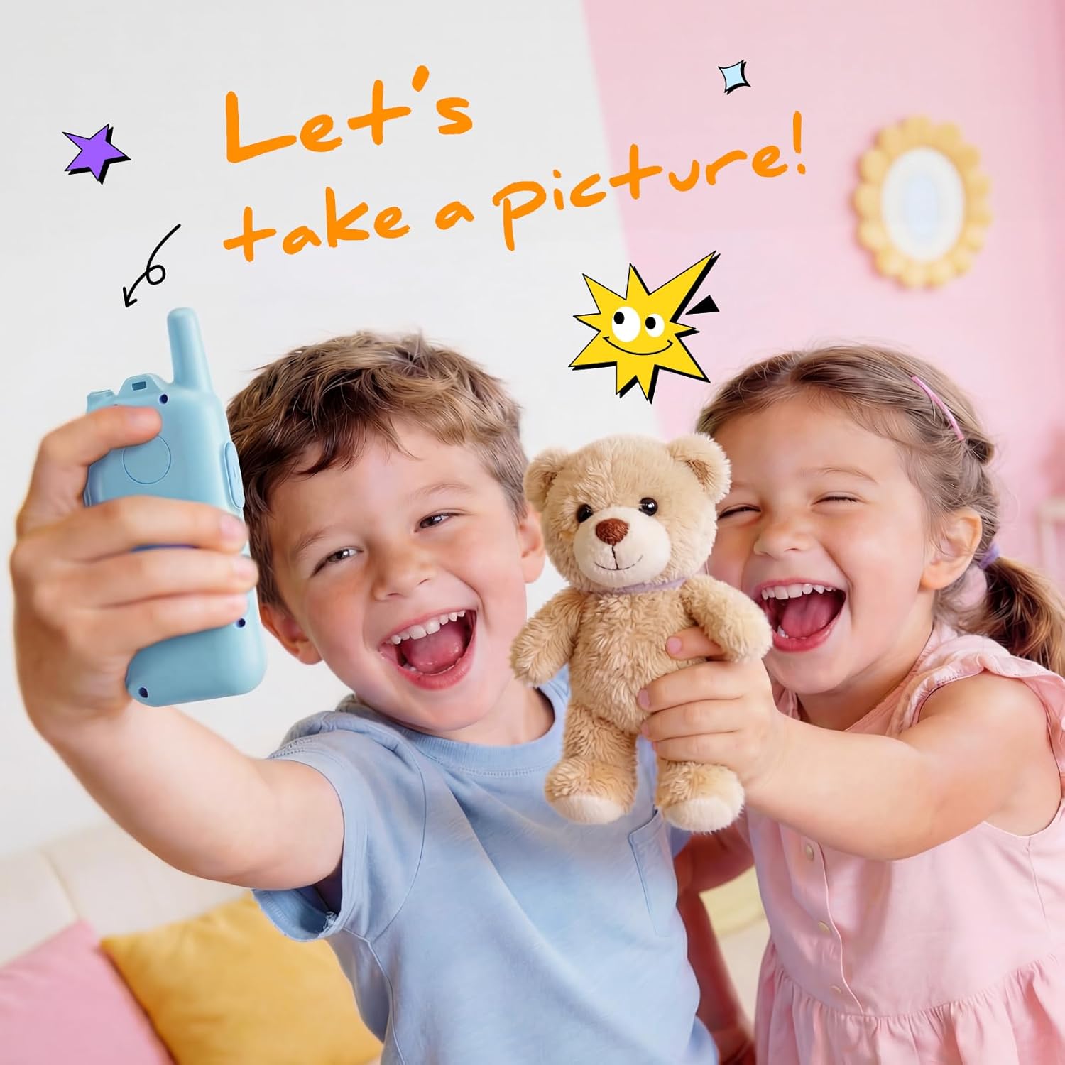 Video Walkie Talkies for Kids: Rechargeable Walkie Talkies with Camera & Screen, Handheld Video Intercom for Kids Boys Girls, Outdoor Toys Gifts for Ages 3-12