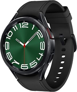 Samsung Galaxy Watch6 Classic Smartwatch, Gesundheitsfunktionen, Fitness Tracker, Schnell ladender Akku, Bluetooth, 47 mm, Schwarz, Inkl. 36 Monate Herstellergarantie [Exklusiv bei Amazon]