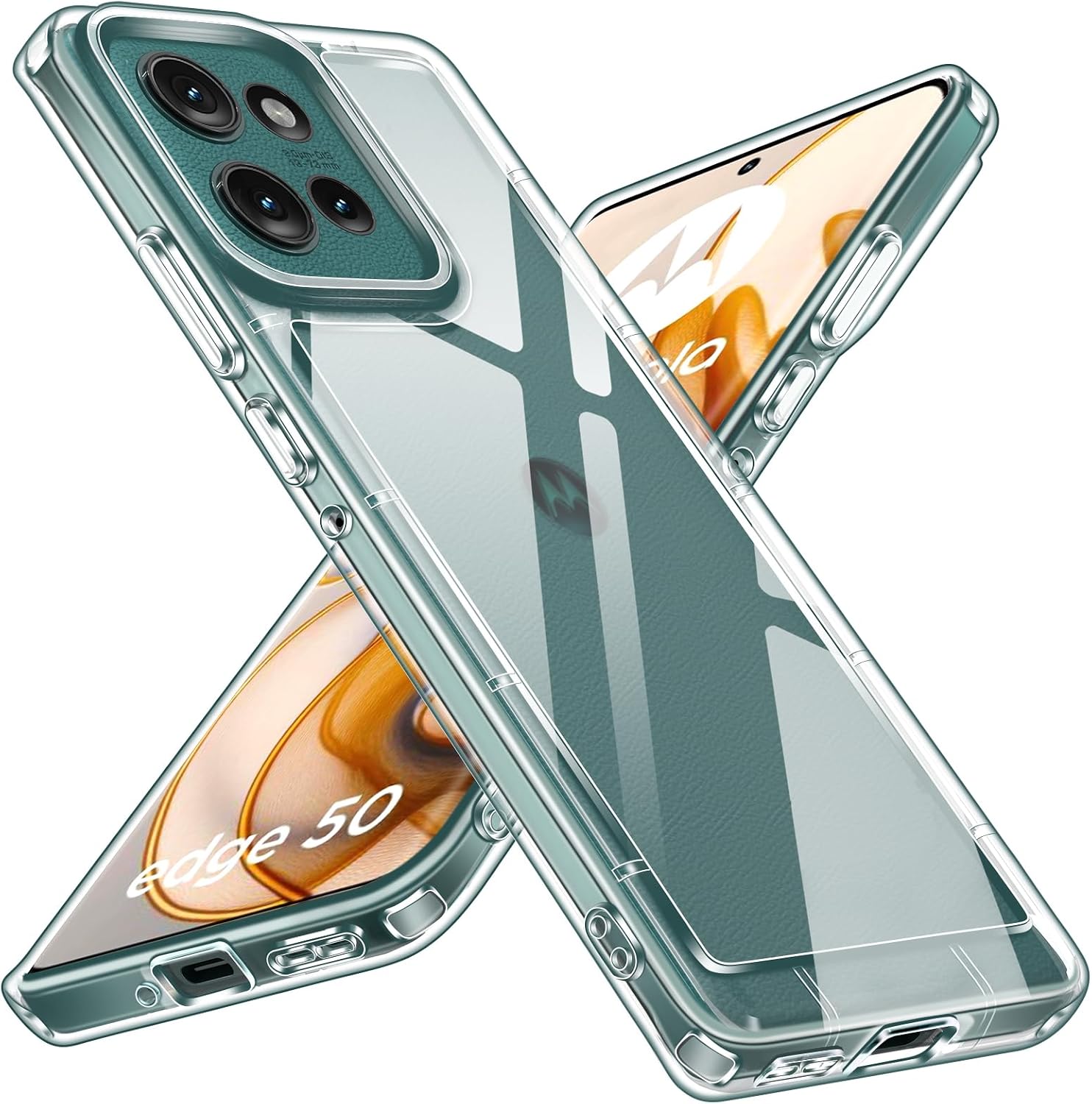 IVoler Cover Trasparente Anti-ingiallimento Per CMF Phone 1 + 2 Pellicole Vetro Temperato - Protezione Militare