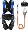 DIJJIG Safety Harness Kit with 1.8M Lanyards,Waist and Shoulder Protection,Construction Projects,High-altitude Rooftop Operations,Trim Trees, Anti fall safety harness,Safety Rope,CE Certification