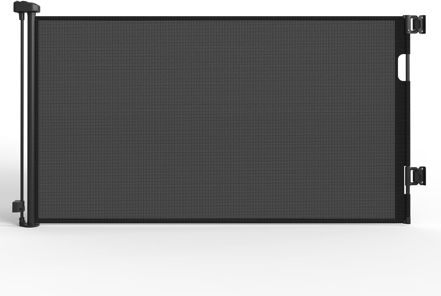 Retractable Baby Gates for Doorways & Stairs, Mesh Retractable Dog Gate for Indoor&Outdoor Use, 33" Tall Expands Up to 60" Width, No Bottom Bar Child Safety Gates for Stairs, Doorways, Hallways, Decks