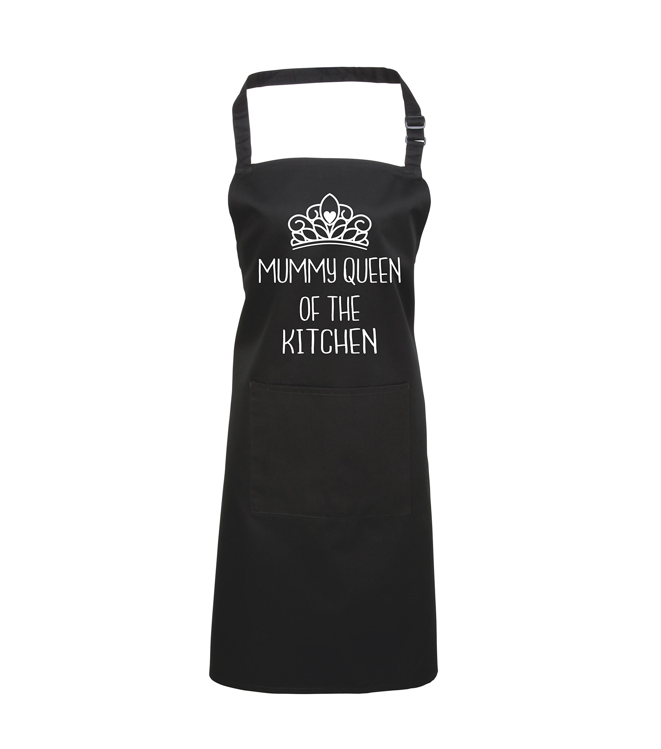 Edward Sinclair Black | Apron | Mummy Queen Of The Kitchen Design 2 | With White Print