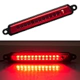 Cxdar Third 3rd Brake Light LED for 2005-2015 Nissan Armada, High Mount Rear Brake Lights Assembly for 2004-2010 Infiniti QX56, Waterproof Center Cab Lamp Stop Light, Red Lens