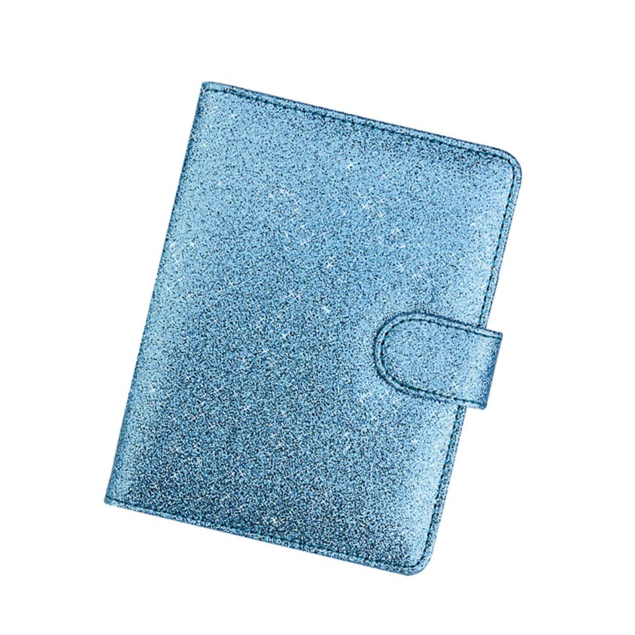 PACKOVE 2pezzi Portadocumenti Pu Organizer Per Con Chiusura Custodia Multifunzionale Blu Per Contanti e Documenti