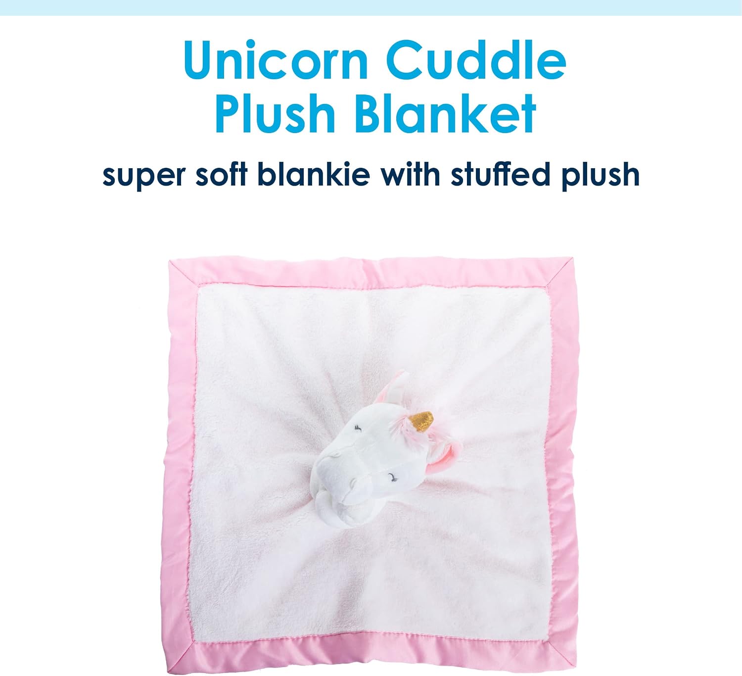 KIDS PREFERRED Unicorn Plush Stuffed Animal Snuggler Blanket