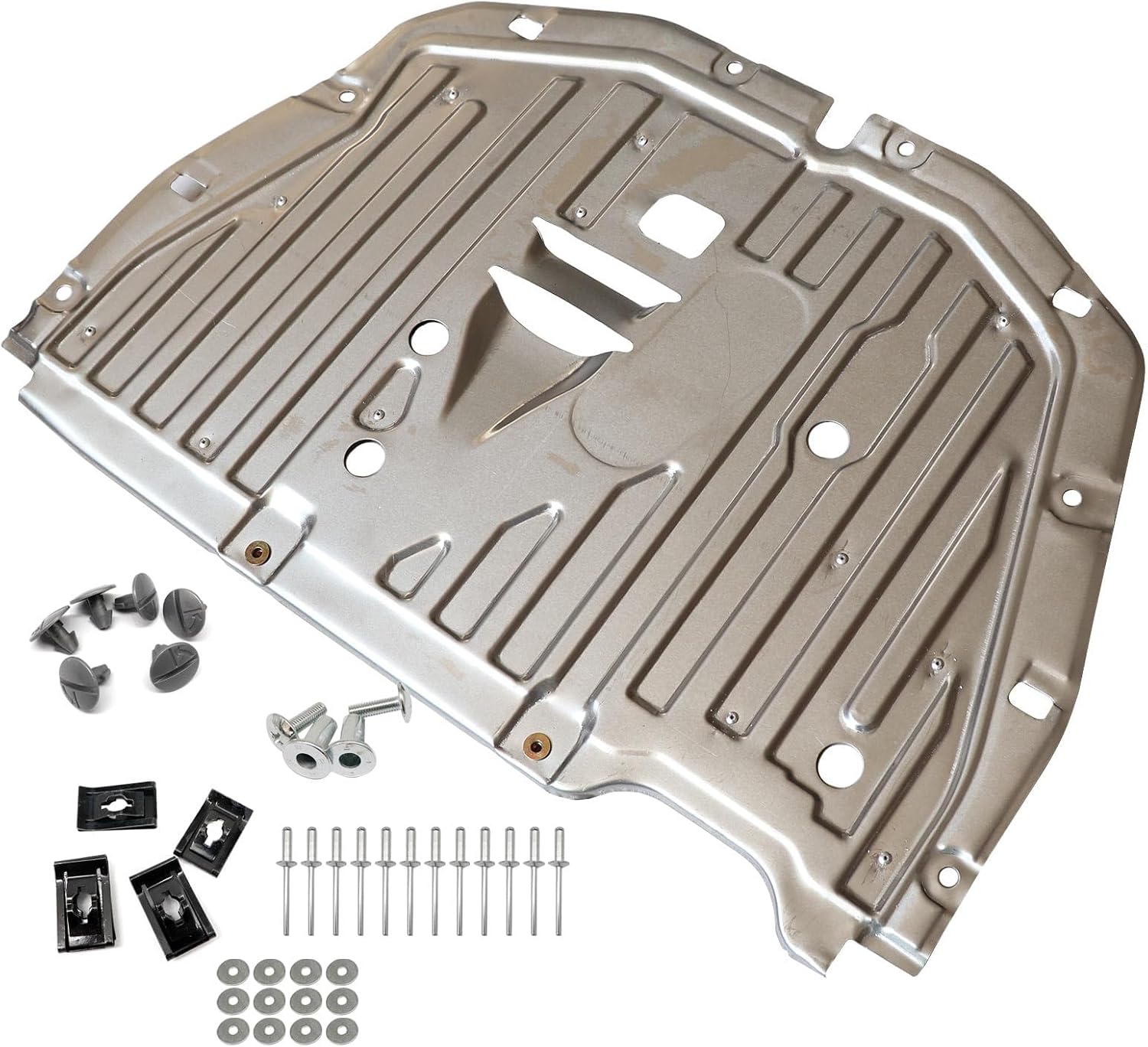 Engine Splash Guard Under Car Shield Cover Board with Screws and Clips Compatible with Honda Civic 2016-2021#74110-TBA-A00 90674-TY2-A01