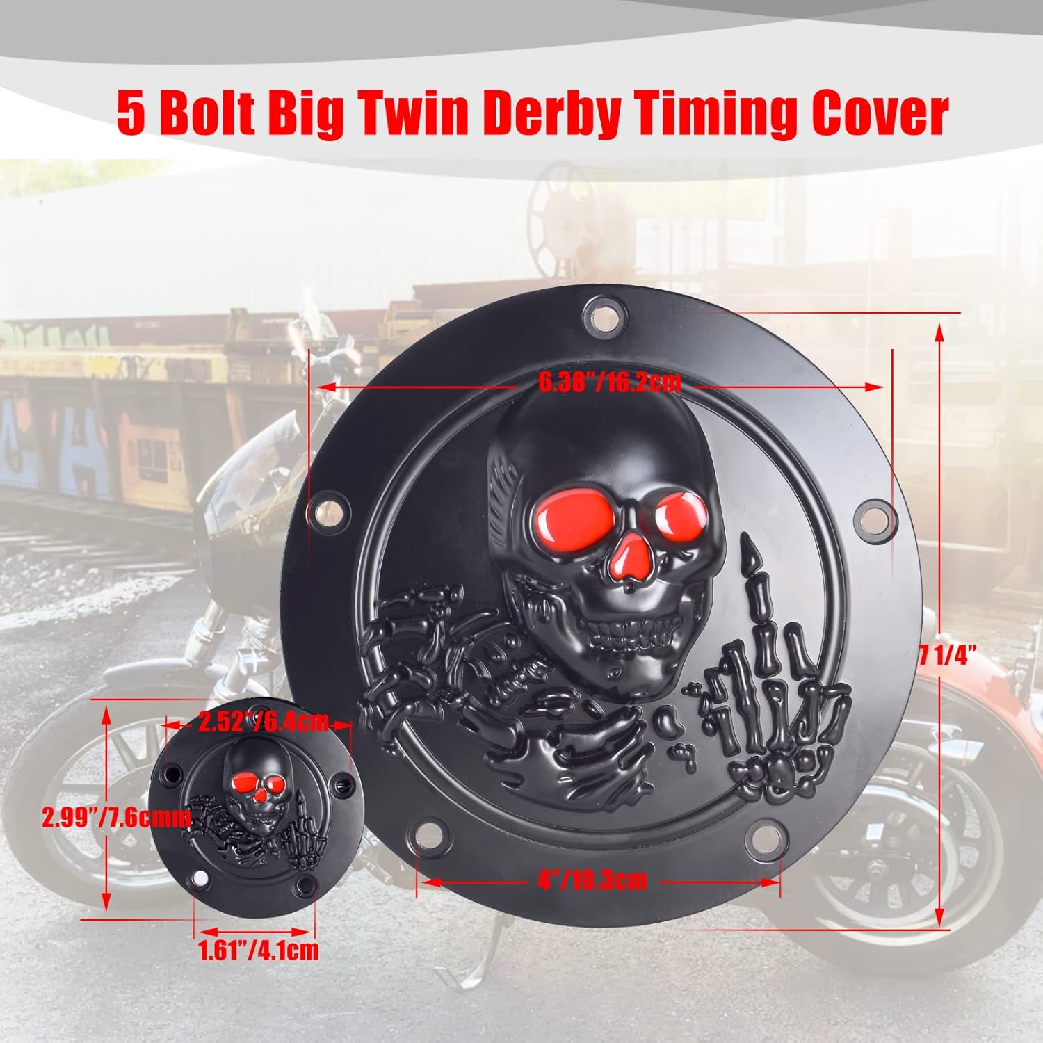 Goldfire CNC Derby Timer Cover and Points Covers for Harley 1999-2014 Harley Twin Cam Touring Road King Electra Glide FLHR FLHX FXST Dyna