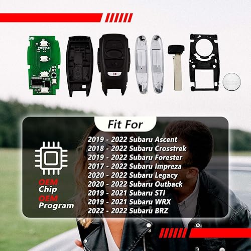 Miniatura 5 de Control remoto de entrada sin llave HYQ14AHK 434MHz 4 botones de repuesto para Subaru Ascent Crosstrek Forester Impreza Legacy Outback STI WRX BRZ