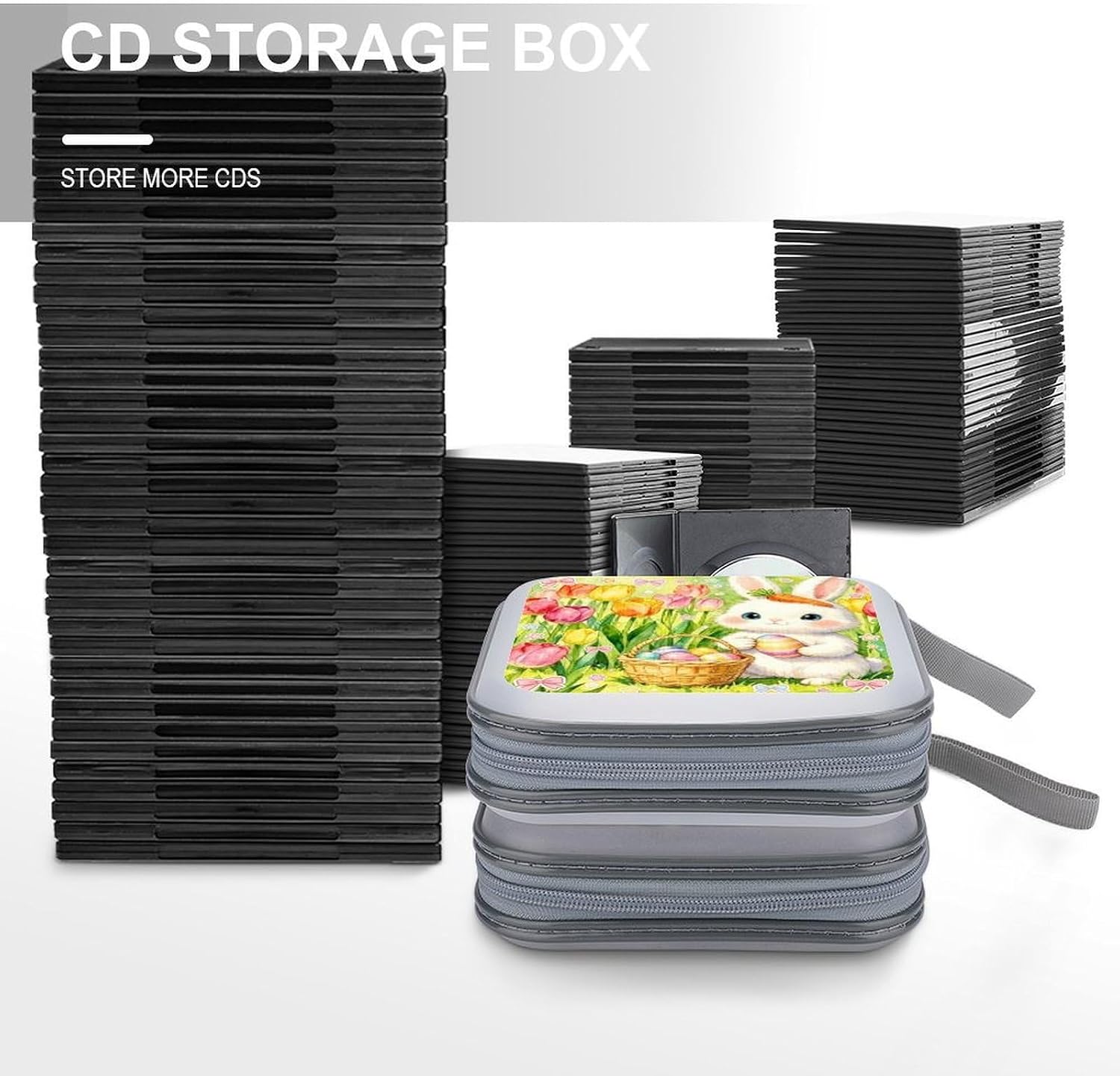 Tulips Egg CD Case CD Storage Box DVD Sleeves