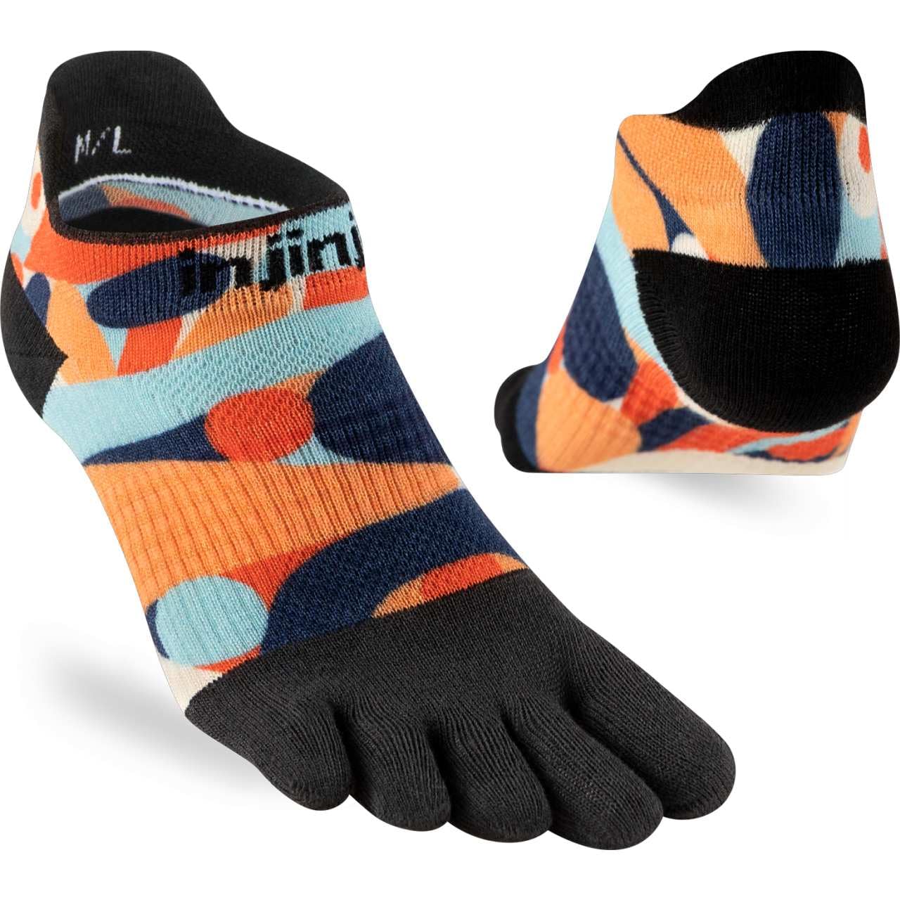 Injinji Artist Designed No Show Women's Socks XS/S