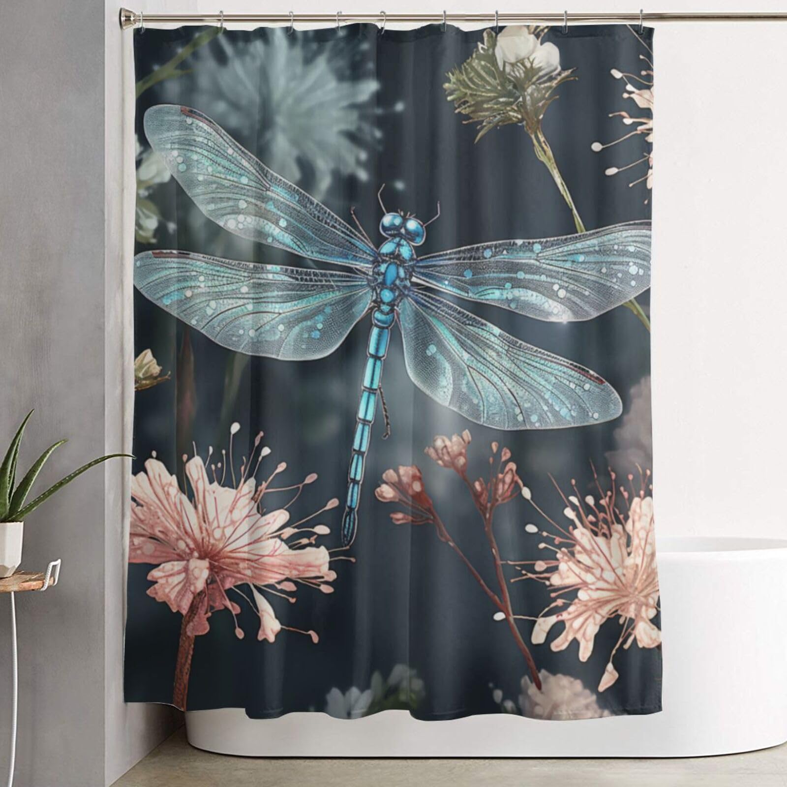 Rideau de douche de salle de bain style ferme pour créer une ambiance bien-être naturelle